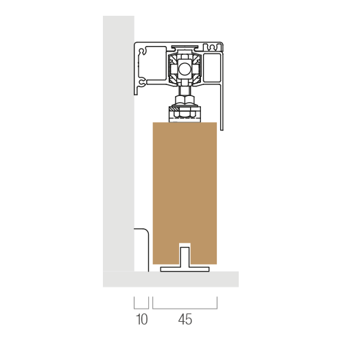 APPLICAZIONE CON BATTISCOPA DA 10 MM